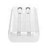 Mini powerbank Joyroom JR-PBC06 z wbudowanymi kablami USB-C / Lightning 30W 10000mAh - biały